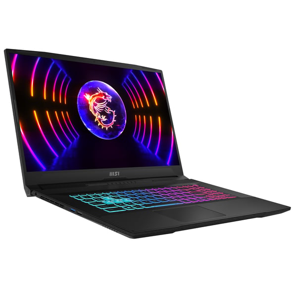 MSI Katana 17 B13UCRK-1402 Intel® Core™ i5 i5-13420H Kannettava tietokone 43,9 cm (17.3") Full HD 16 GB DDR5-SDRAM 512 GB SSD NVIDIA GeForce RTX 3050 Wi-Fi 6E (802.11ax) Windows 11 Home Musta