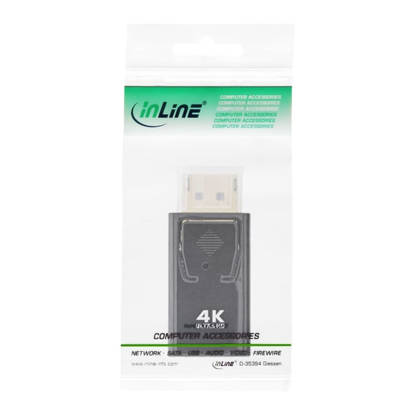 InLine 17198M videokabel adapter DisplayPort male HDMI Sort
