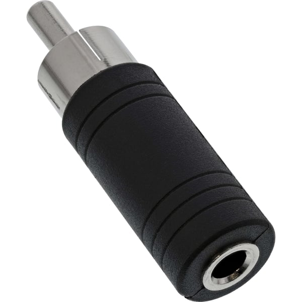 InLine 99325 kabel kønsskifter 3.5mm jack female RCA Sort