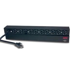 APC Rack PDU, Basic, 1U, 20A, 120V strømforsyningsenhed (PDU) Sort