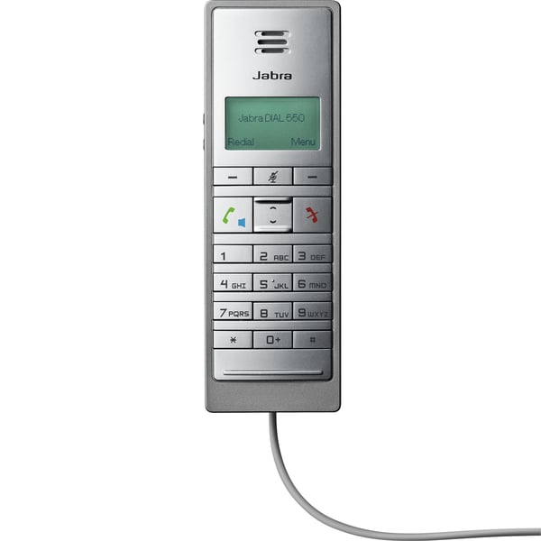 Jabra Dial 550 Analog telefonhåndsæt Nummervisning Sølv
