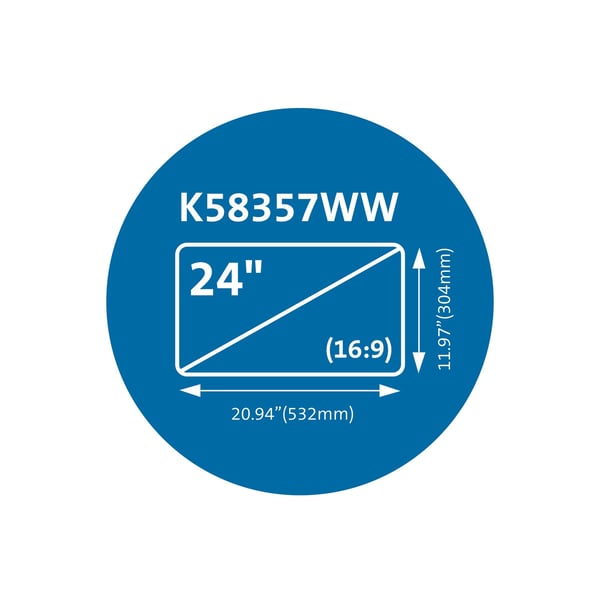 Kensington MagPro tietoturvasuoja näytölle 24" (16:9) magneettinen
