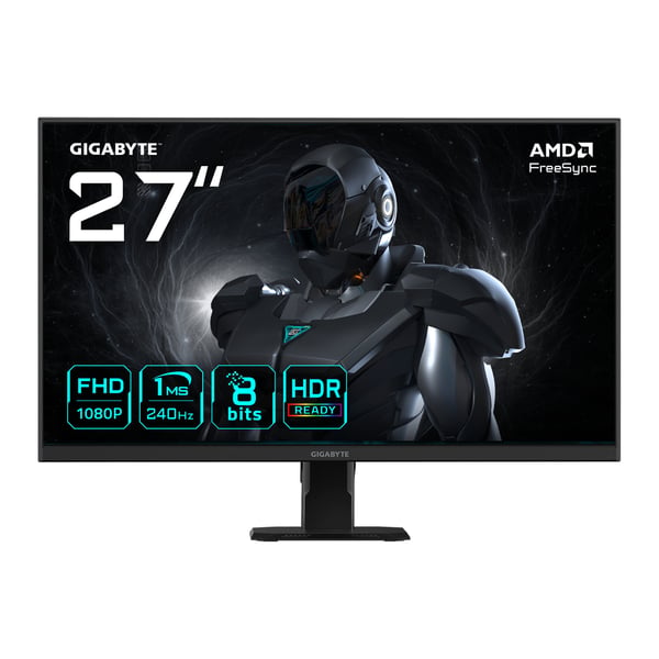 GIGABYTE GS27F2 platta pc-skärmar 68,6 cm (27") 1920 x 1080 pixlar Full HD LCD Svart GIGABYTE GS27F2 platta pc-skärmar 68,6 cm (27") 1920 x 1080 pixlar Full HD LCD Svart