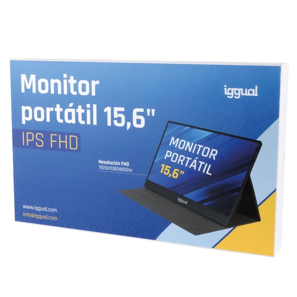 iggual MPL156 tietokoneen litteä näyttö 39,6 cm (15.6") 1920 x 1080 pikseliä Full HD LED Musta