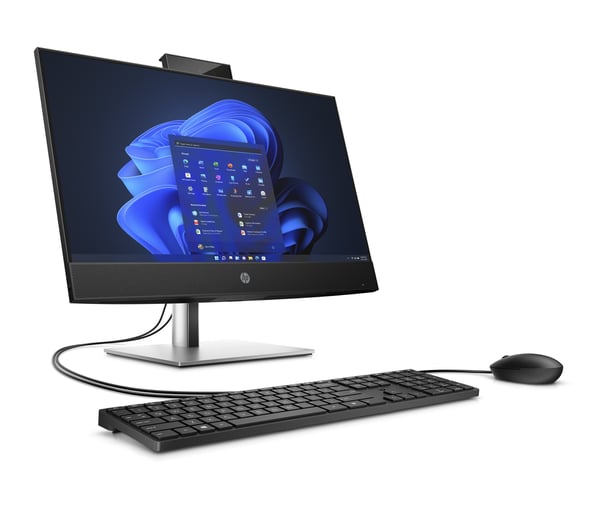 HP ProOne 440 G9 Intel® Core™ i3 i3-13100T 60,5 cm (23.8") 1920 x 1080 pixlar Allt-i-ett-dator 16 GB DDR4-SDRAM 512 GB SSD Windows 11 Pro Wi-Fi 6E (802.11ax) Svart, Silver