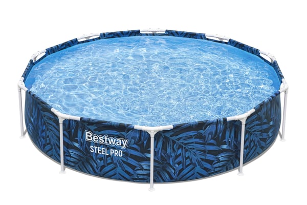 Bestway 56985 ovan mark-svimmingpooler Pool med ram Rund 4062 l Multifärg