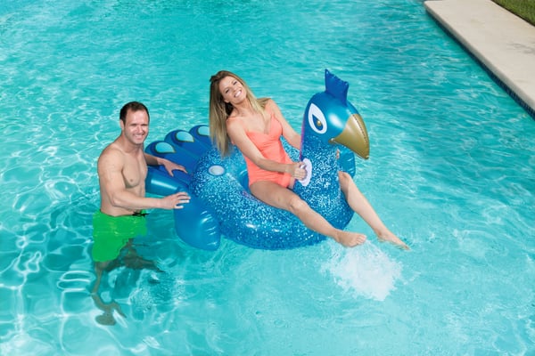 Bestway 41101 pool- och badmadrass Blå Vinyl Sittbadleksak