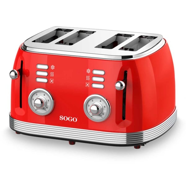 Sogo TOS-SS-5465 brødrister 6 4 skive(r) Rød