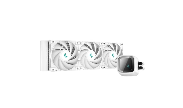 DeepCool LS720 WH Suoritin All-in-one-nesteenjäähdytin 12 cm Valkoinen 1 kpl