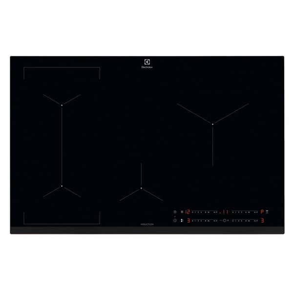 Electrolux EIL83443 Sort Indbygget 80 cm Zone induktionskogeplade 4 zone(s)