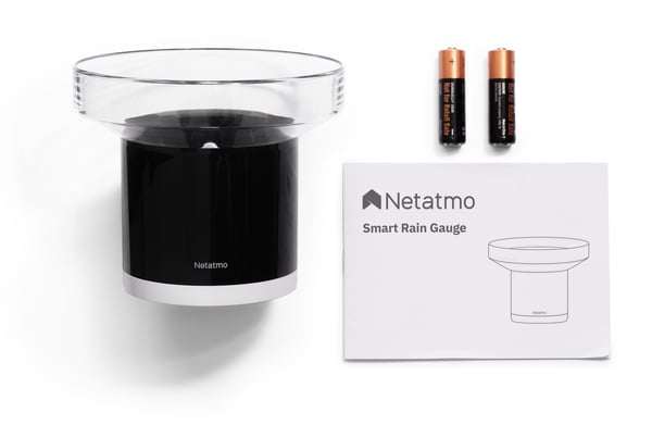 Netatmo NRG01-WW regnmätare 10 cm Trådlös Svart