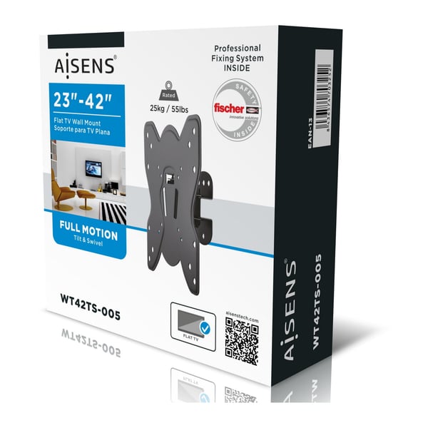 AISENS WT42TS-005 TV-kiinnike 106,7 cm (42") Musta