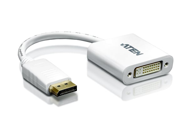 ATEN VC965-AT videokabel adapter DisplayPort DVI-I Hvid