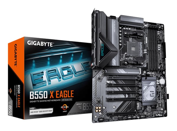 GIGABYTE B550 X EAGLE emolevy AMD B550 Kanta AM4 ATX