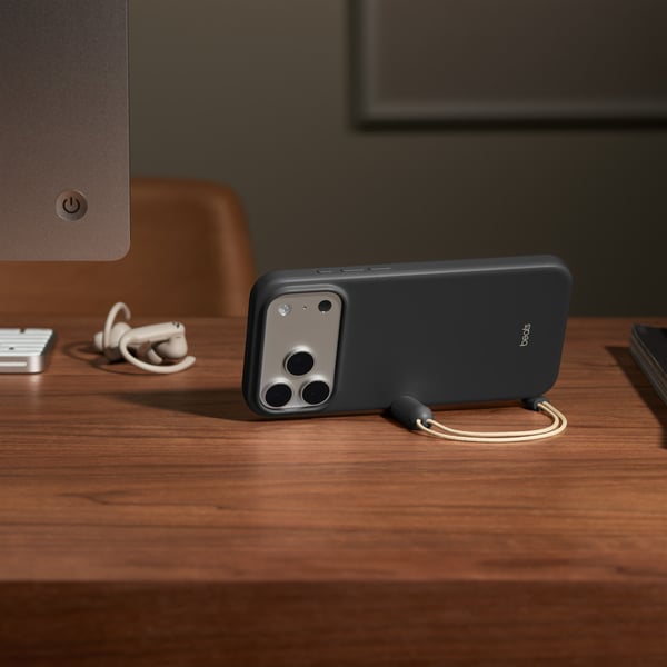 Apple Bagsidecover til mobiltelefon - med stativ