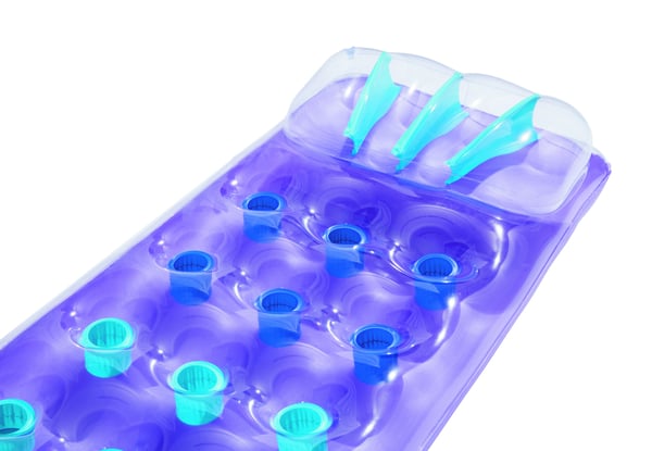 Bestway 43015 pool- och badmadrass Grön, Transparent, Gul Vinyl