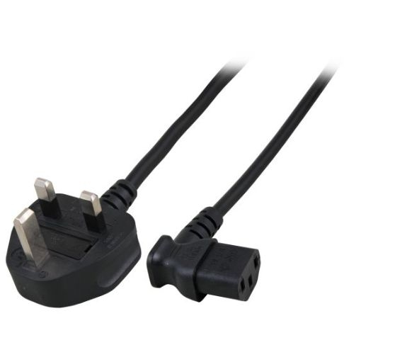 Microconnect PE090420A el-ledning Sort 2 m Strømstik type G C13 forbinder