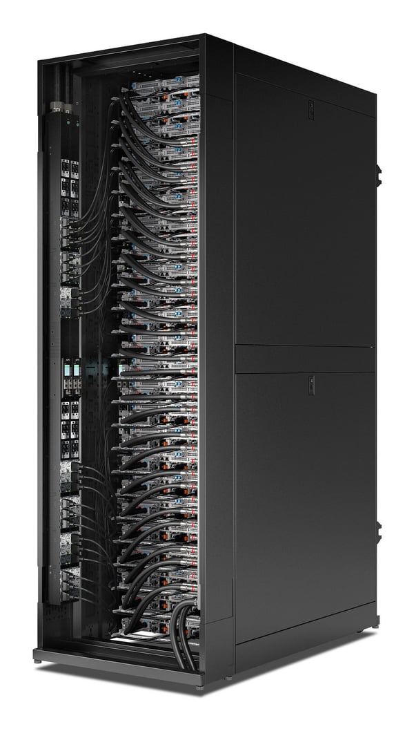 APC NetShelter Rack PDU Advanced Gen 2, Metered, 3Phase, 22.1kW 400V 32A or 17.3kW 415V 30A, 530P6, 48 Outlet tehonjakeluyksikkö 48 AC-pistorasia(a) 0U Musta