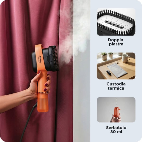 Ariete 4301/02 Håndholdt beklædningsdamper 0,08 L 1200 W Orange