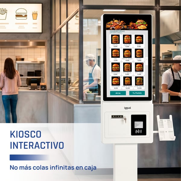 iggual ORCHID KI-27A Kiosk design 68,6 cm (27") LED Wi-Fi 250 cd/m² Fuld HD Hvid Berøringsskærm Indbygget processer Android 14