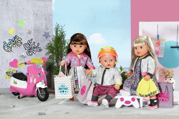 BABY born City Deluxe Scooter Combo Dockskoter