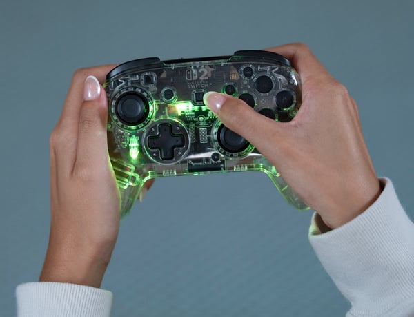 Turtle Beach TBC-8104-95 spil-controller Gennemsigtig USB Gamepad Nintendo Switch, Nintendo Switch 2, Nintendo Switch Lite, Nintendo Switch OLED