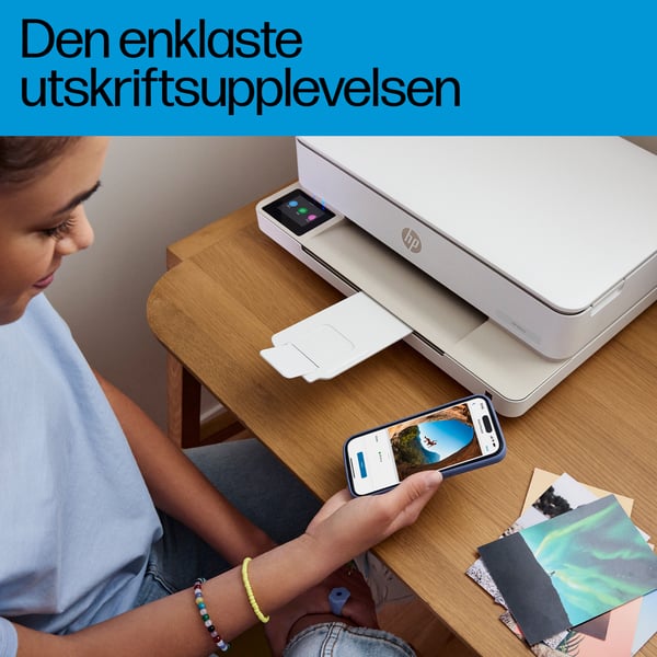 HP ENVY 6130e Trådlöst All-in-One Färg Skrivare, Instant Ink; Fotoutskrift