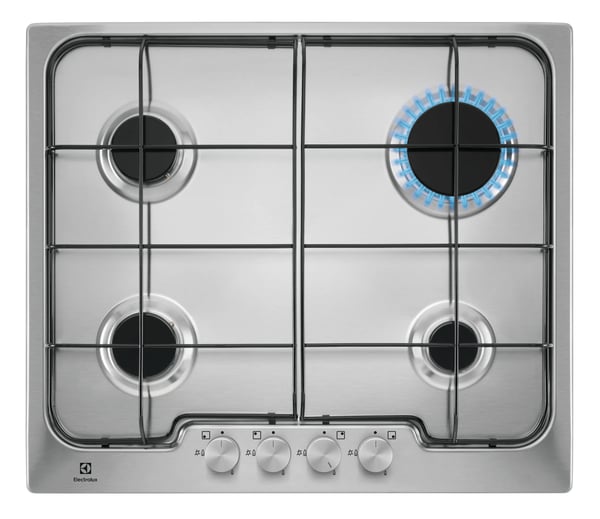Electrolux PX640XV Sølv, Rustfrit stål Indbygget 60 cm Gaskomfur 4 zone(s)