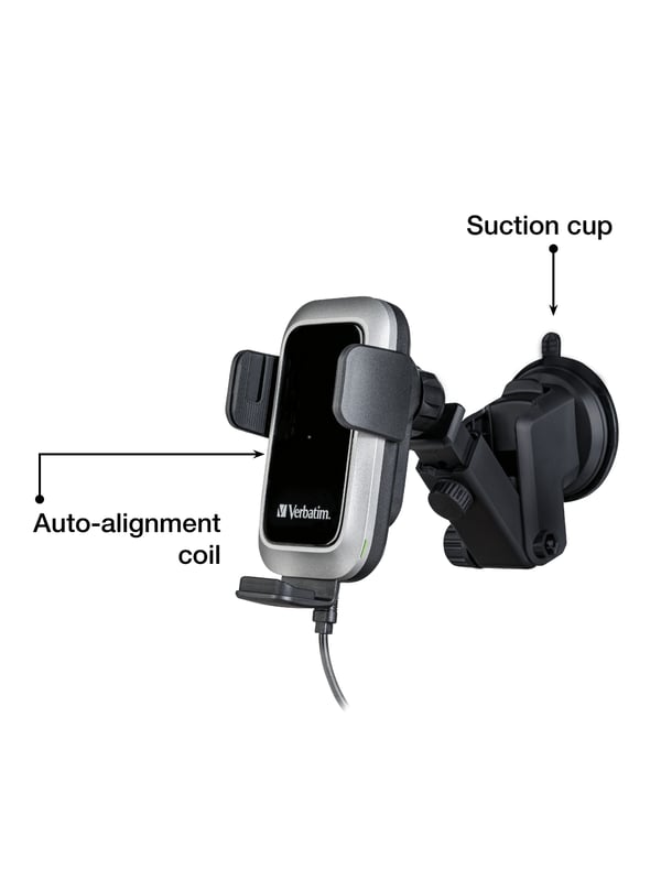 Verbatim FWC-03 Pro Qi Fast Wireless Autoladegerät retail Sort