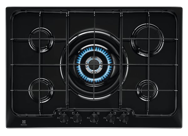 Electrolux PN750UV Musta Kiinteä 75 cm Kaasuliesi 5 alue(tta)