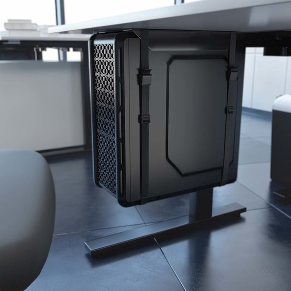 AISENS MPC07-209 CPU holder CPU-holder under skrivebord Sort