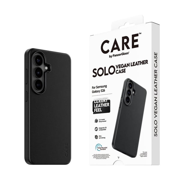 PanzerGlass CARE™ by ® Solo Case Sort m. Qi Samsung Galaxy S26