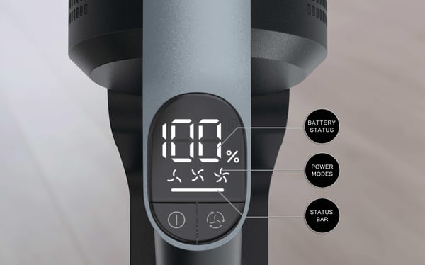 Hoover HF350HP 011 2-i-1 stangstøvsuger Batteri Dry HEPA Poseløs 0,7 L 400 W Sort, Sølv 2,5 At