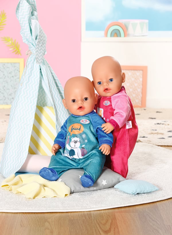 BABY born Romper Blue Dukkesparkedragt