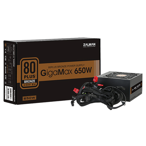 Zalman ZM650-GVII strömförsörjningsenheter 650 W 20+4 pin ATX ATX Svart