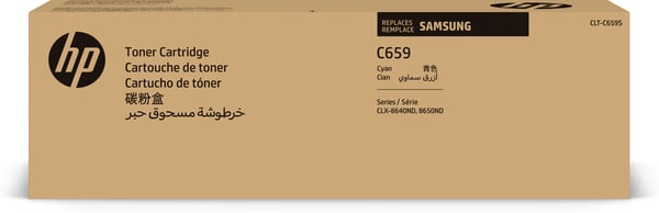 Samsung CLT-C659S Original-tonerpatron, cyan