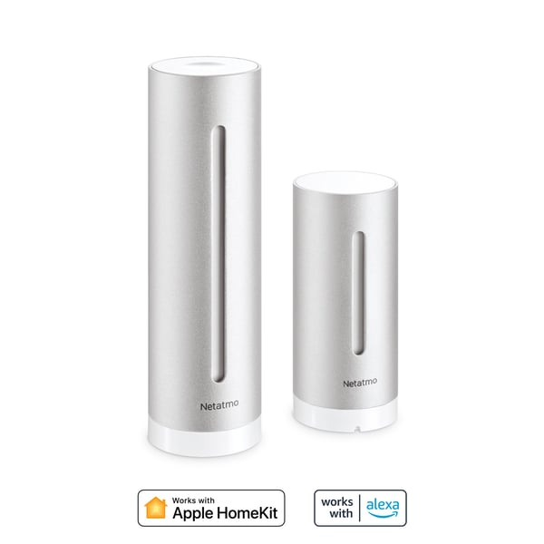 Netatmo NWS01-EC digital väderstation Aluminium Batteri / USB Wi-Fi