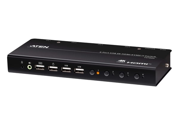 ATEN CS784H KVM-kytkin Musta