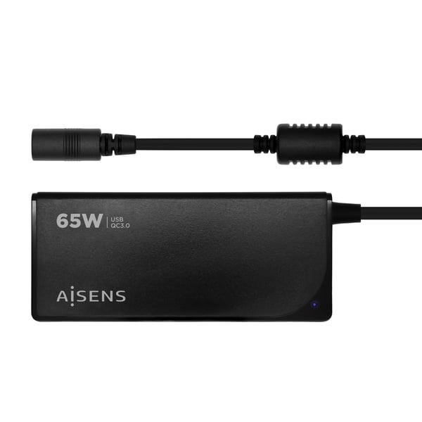 AISENS ASLC-65WAUTO-BK virta-adapteri ja vaihtosuuntaaja Sisätila 65 W Musta