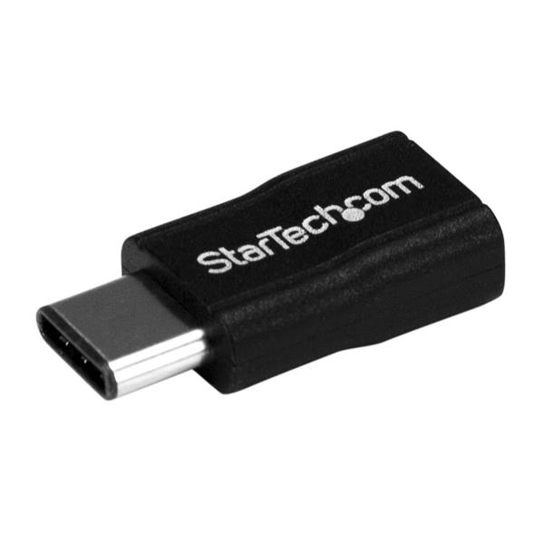 StarTech.com USB2CUBADP kabel kønsskifter USB 2.0 Type-C USB 2.0 Micro-B Sort StarTech.com USB2CUBADP kabel kønsskifter USB 2.0 Type-C USB 2.0 Micro-B Sort