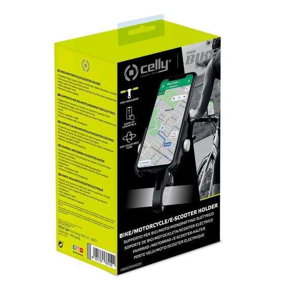 Celly Armor Bike Passiv hållare Mobiltelefon / smartphone Svart