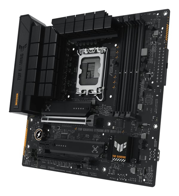 ASUS TUF GAMING B760M-BTF WIFI D4 - Bundkort - micro ATX - LGA1700-Socket - B760 Chipsæt - USB-C