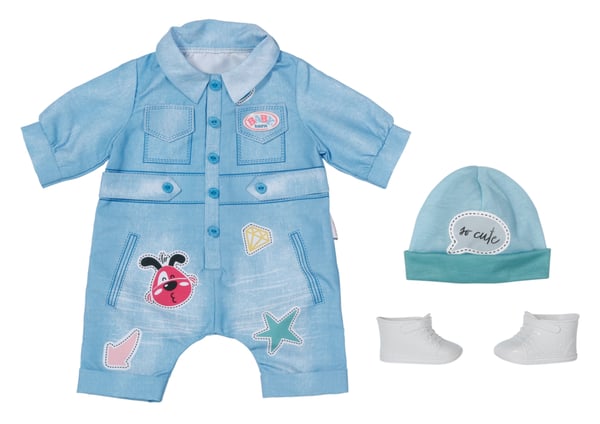 BABY born Deluxe Jeans Overall Dukketøjsæt BABY born Deluxe Jeans Overall Dukketøjsæt