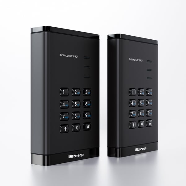 iStorage diskAshur PRO3 HDD ulkoinen kovalevy 500 GB USB Type-C 3.2 Gen 1 (3.1 Gen 1) Musta
