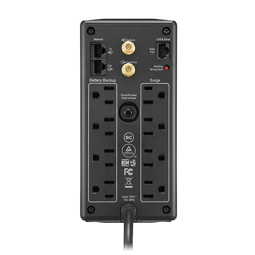APC BX1000M UPS-enhed Interaktivt indgangsstik 1 kVA 600 W 8 AC stikkontakt(er)