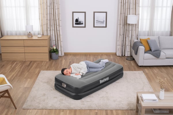 Bestway 67401 / 23 luftmadras Enkelmadras Sort, Grå Unisex
