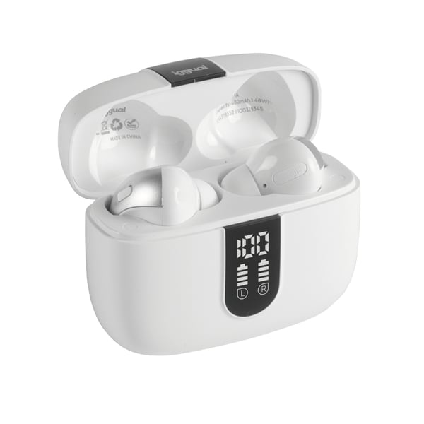 iggual True Sound Kuulokkeet True Wireless Stereo (TWS) In-ear Puhelut/Musiikki Bluetooth Valkoinen