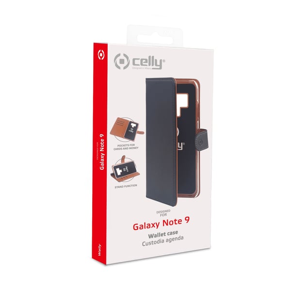 Celly Wally mobiltelefon etui 16,3 cm (6.4") Cover Sort