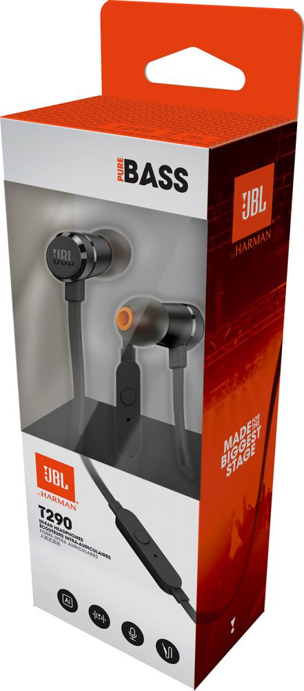 JBL Tune 290 Headset Kabel I öra Samtal/musik Svart