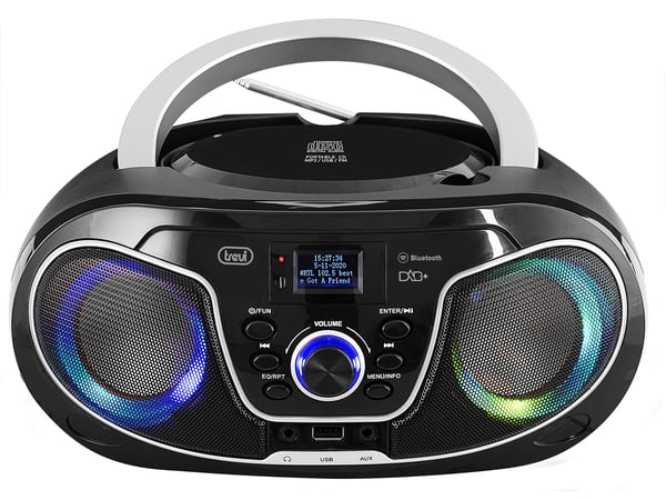 Trevi CMP 588 DAB Analoginen DAB, DAB+, FM Musta MP3-toisto
